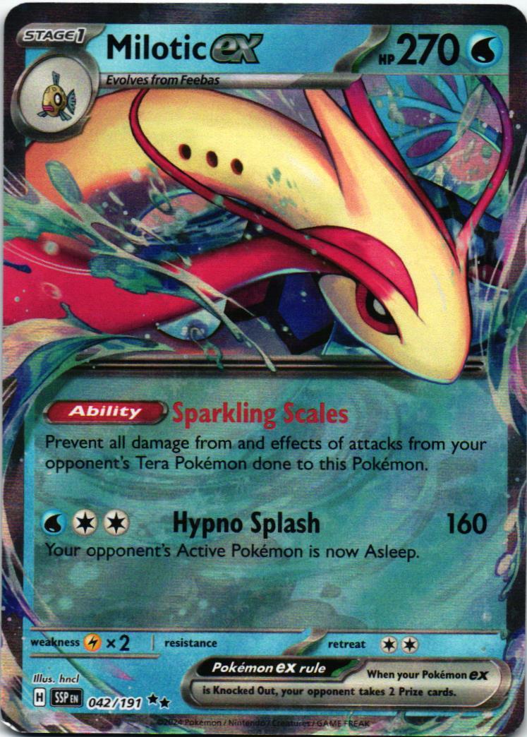 SSP Milotic ex 042/191 Surging Sparks Double rare English