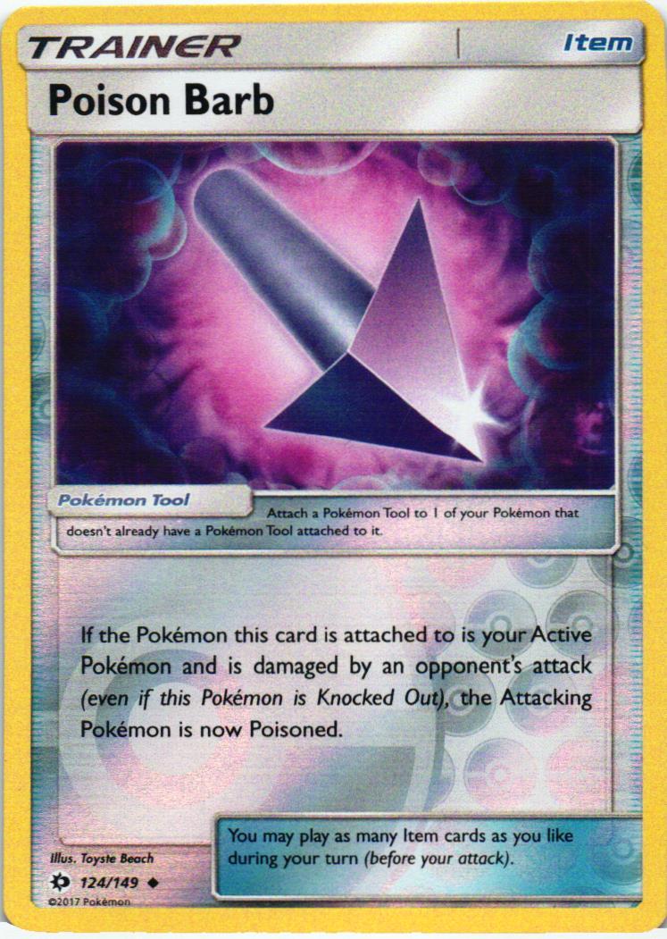 SUM Poison Barb 124/149 Sun & Moon Uncommon English