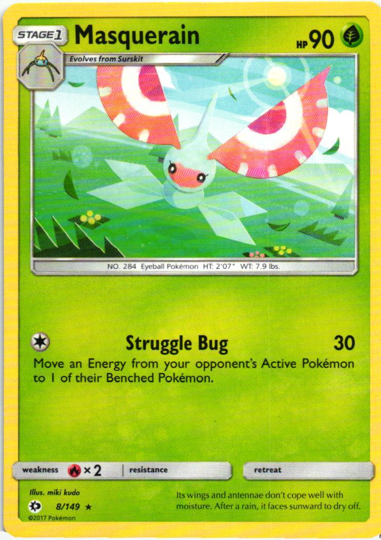 SUM Masquerain 8/149 Sun & Moon Rare English