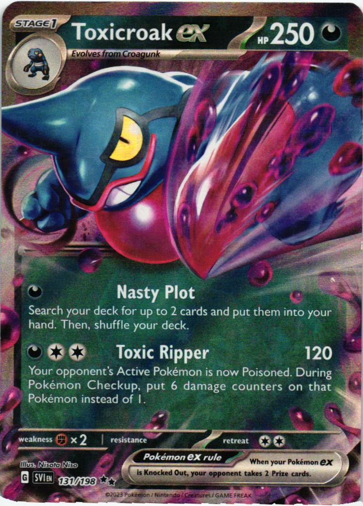 SVI Toxicroak ex 131/198 Scarlet & Violet Double rare English