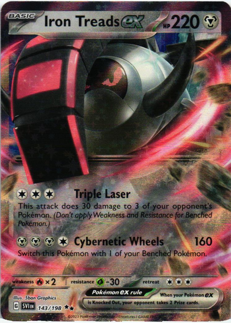 SVI Iron Treads ex 143/198 Scarlet & Violet Double rare English