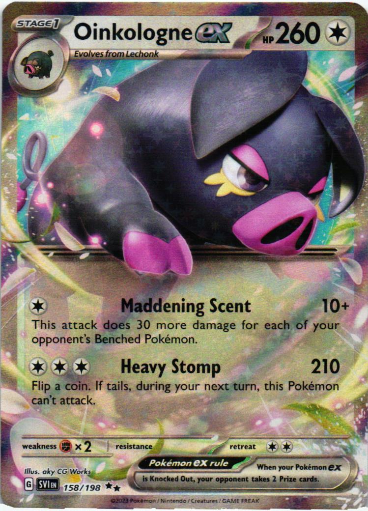 SVI Oinkologne ex 158/198 Scarlet & Violet Double rare English