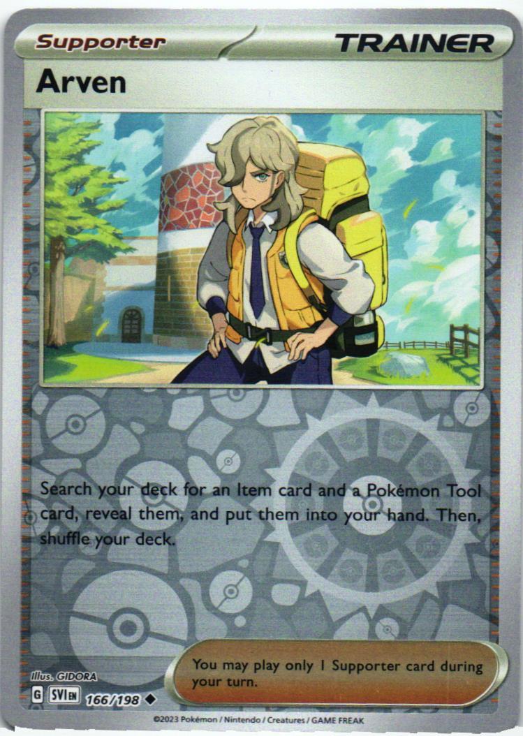SVI Arven 166/198 Scarlet & Violet Uncommon English