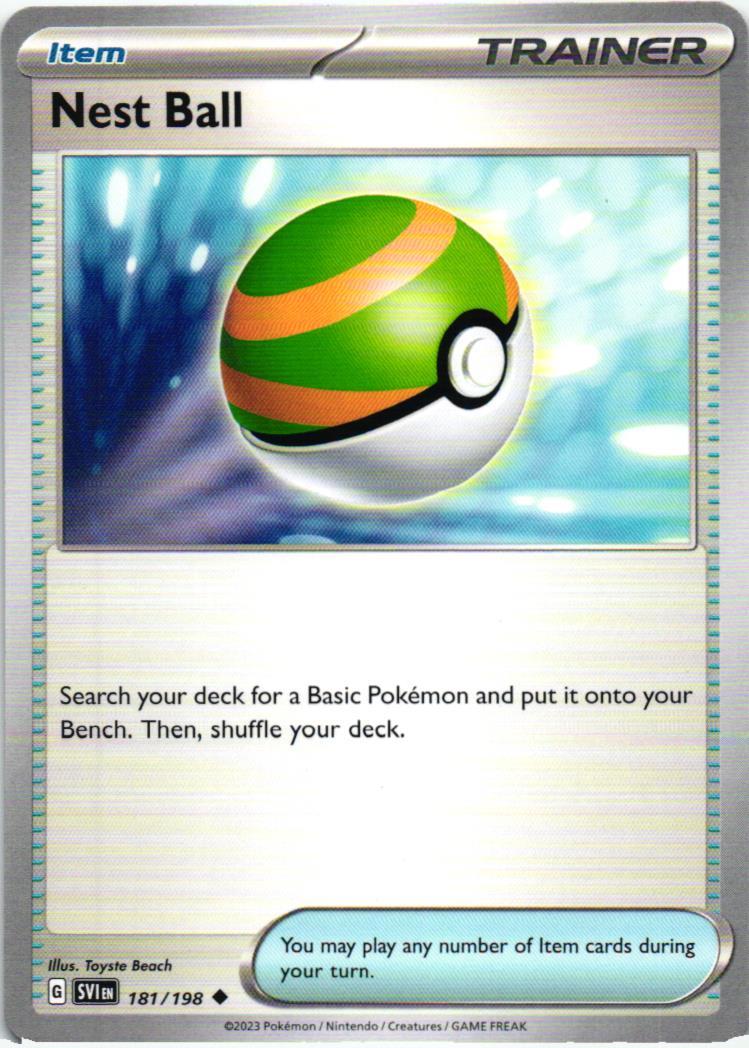 SVI Nest Ball 181/198 Scarlet & Violet Uncommon English