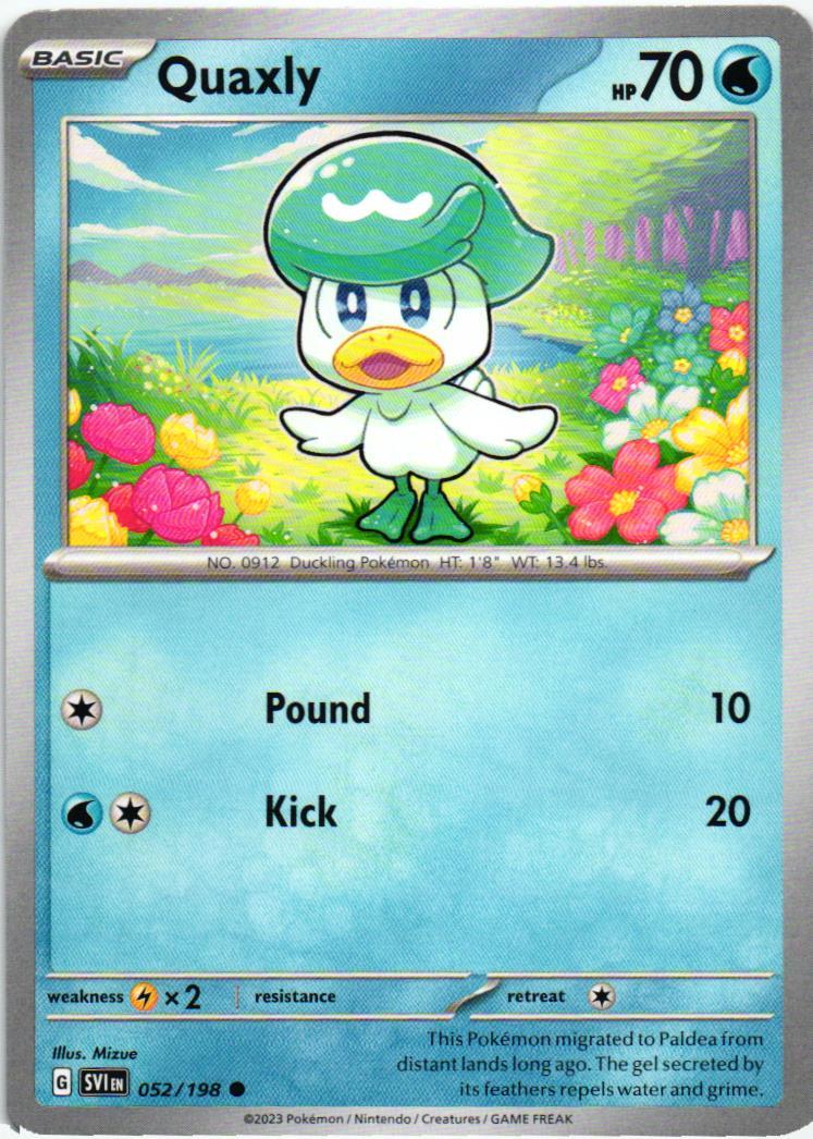 SVI Quaxly 052/198 Scarlet & Violet Common English