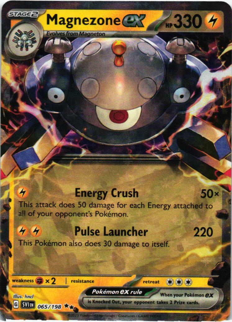 SVI Magnezone ex 065/198 Scarlet & Violet Double rare English