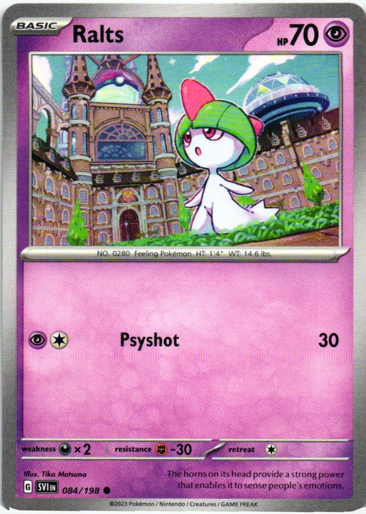 SVI Ralts 084/198 Scarlet & Violet Common English