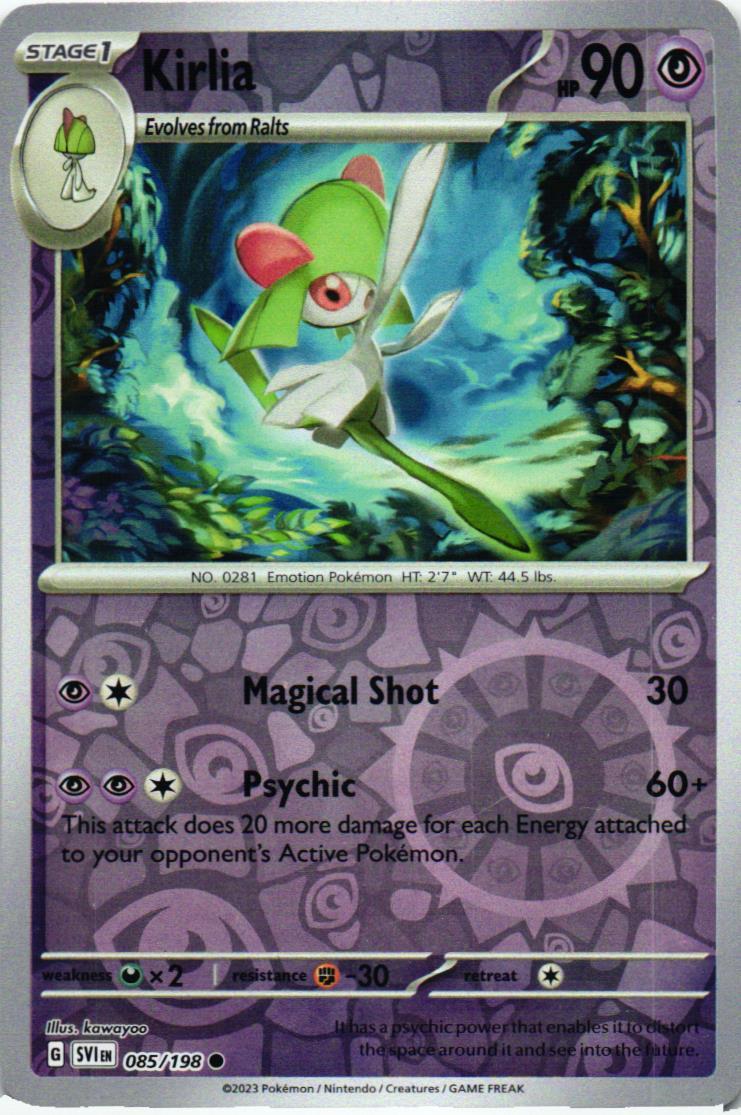 SVI Kirlia 085/198 Scarlet & Violet Common English