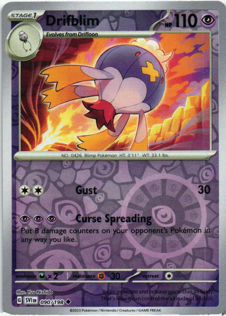 SVI Drifblim 090/198 Scarlet & Violet Uncommon English