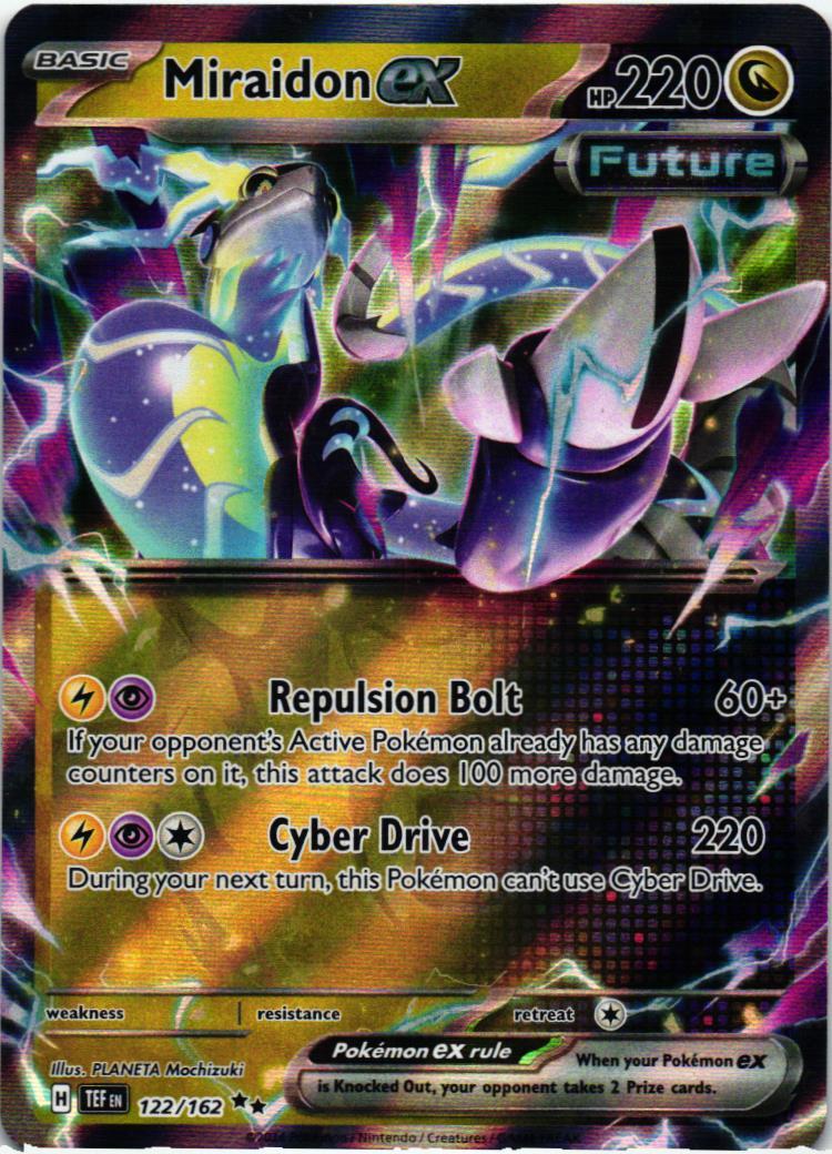 TEF Miraidon ex 122/162 Temporal Forces Double rare English