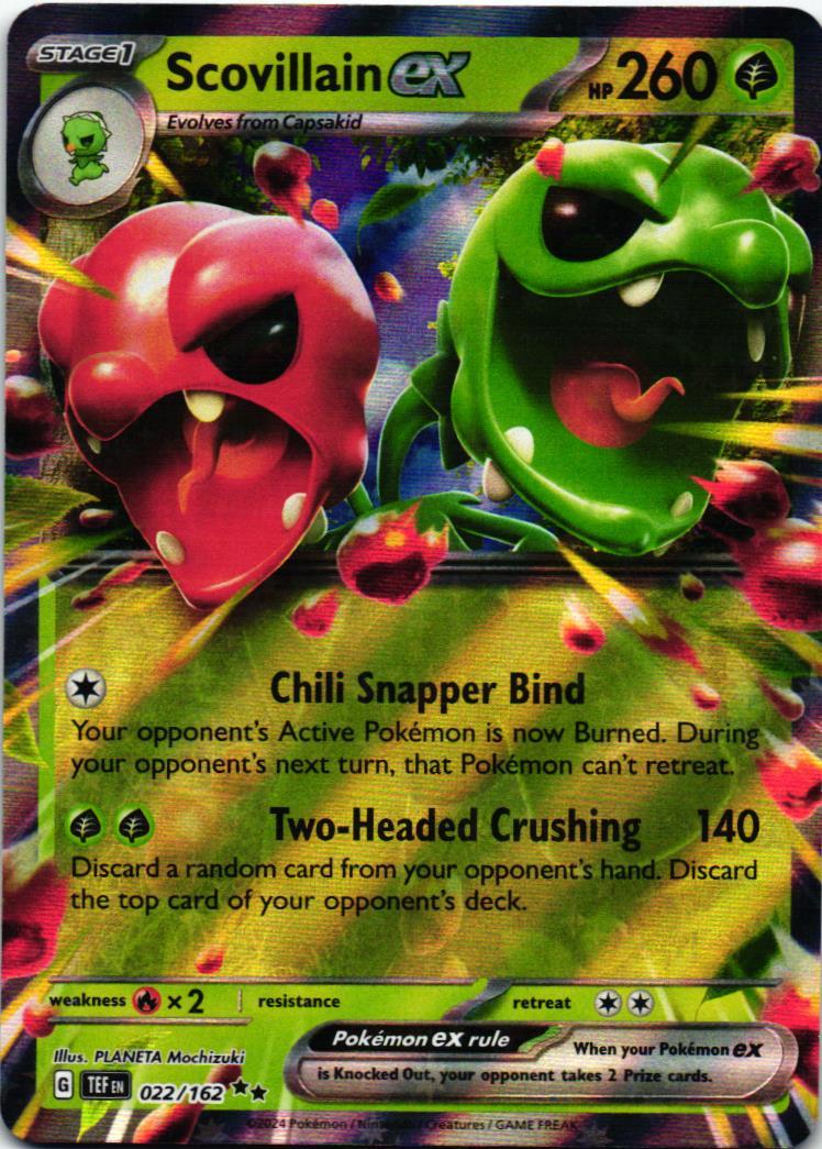 TEF Scovillain ex 022/162 Temporal Forces Double rare English