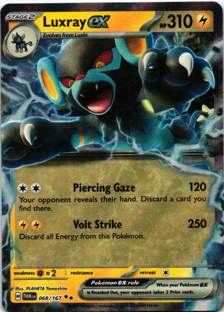 TWM Luxray ex 068/167 Twilight Masquerade Double rare English