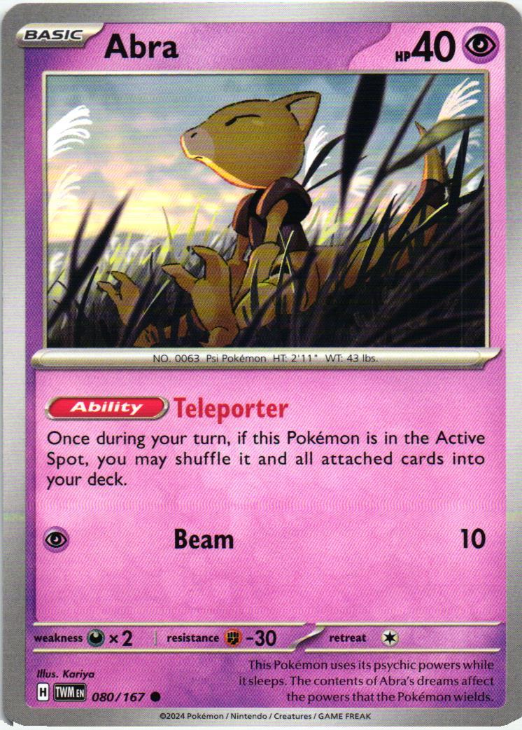 TWM Abra 080/167 Twilight Masquerade Common English