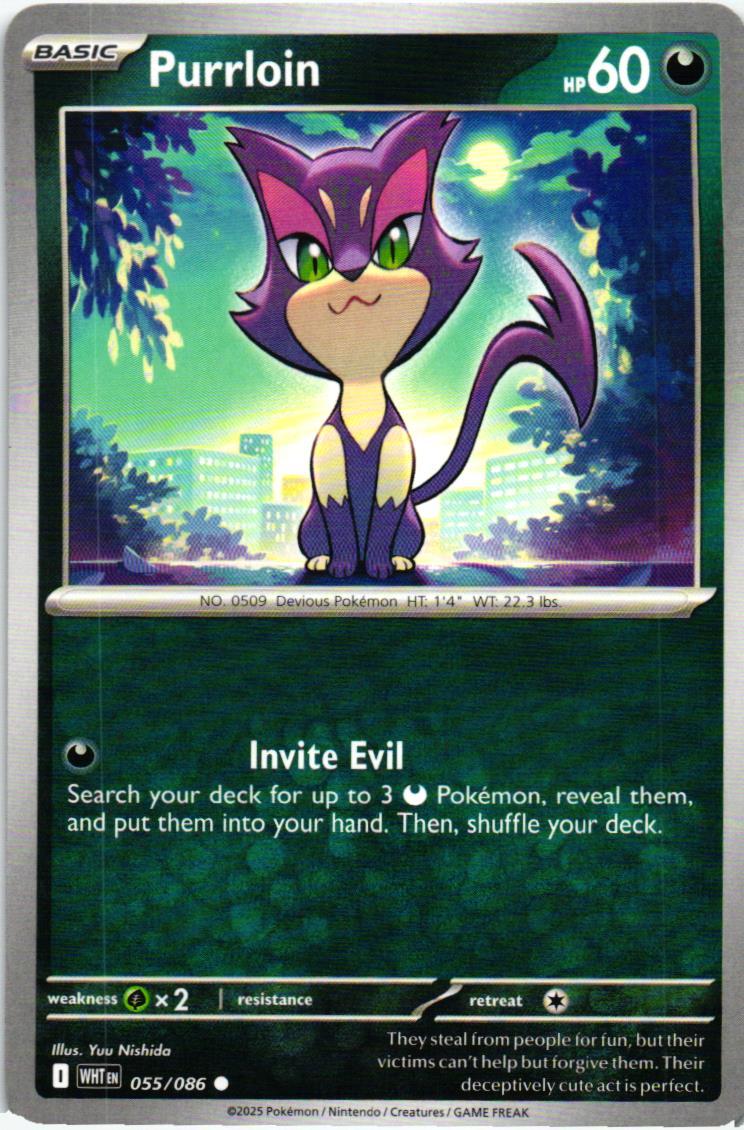 WHT Purrloin 055/086 White Flare Common English