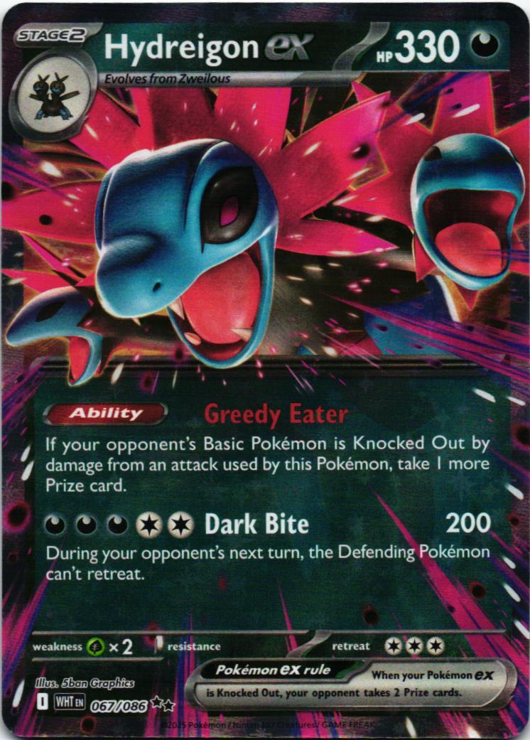 WHT Hydreigon ex 067/086 White Flare Double rare English