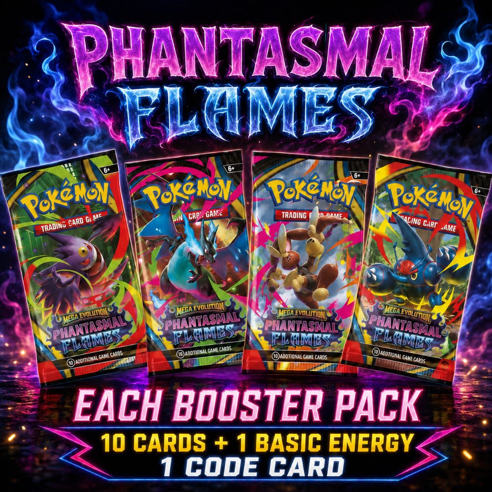 Mega Evolution Phantasmal Flames Booster Bundle English (back)